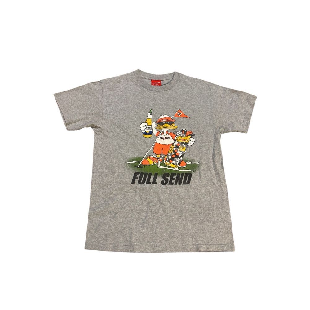 Full Send Golf Rona Season Shirt Nelk Boys Size Medium Gray Duck Hype‎ Street